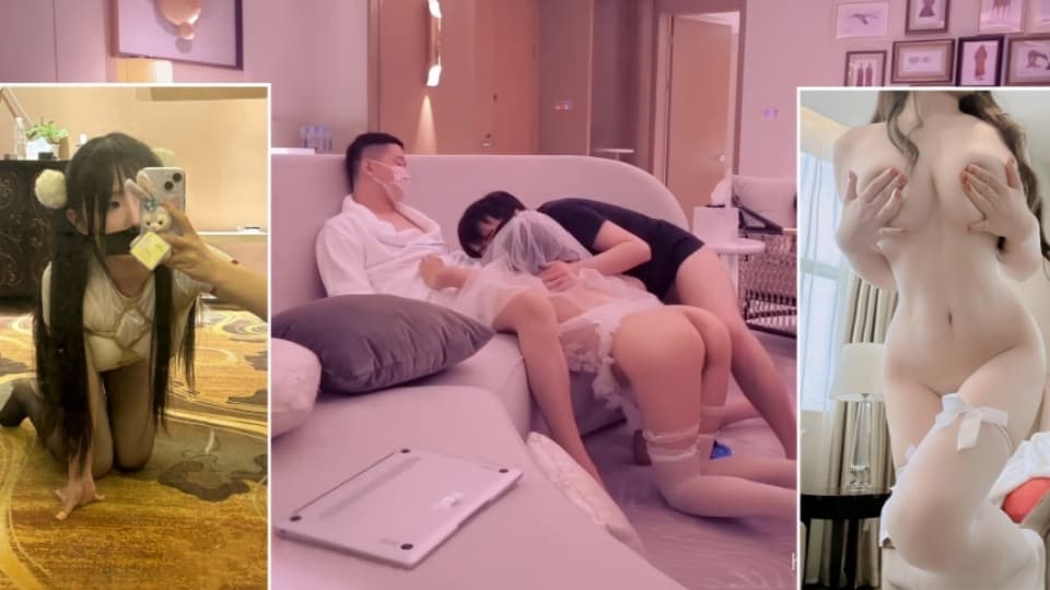 【重磅】顶级人气博主【三岁小宝宝】昆明3p+海南3P 超顶 (2)